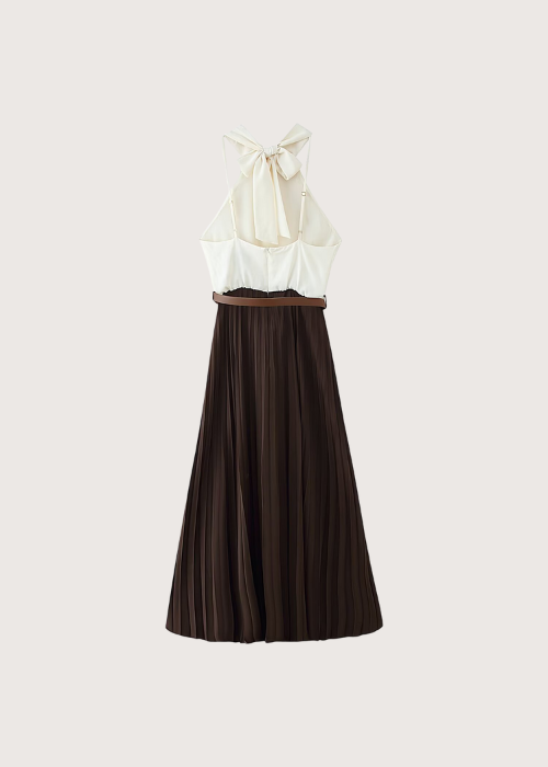 Harlow Pleated Set brown