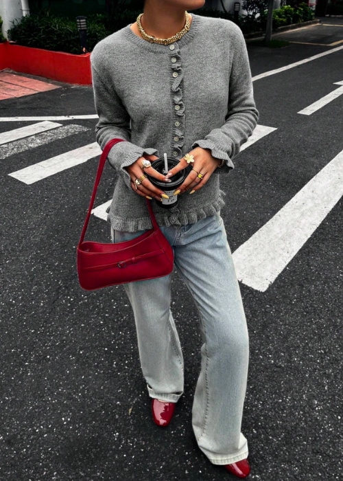 Eloria Cardigan grey