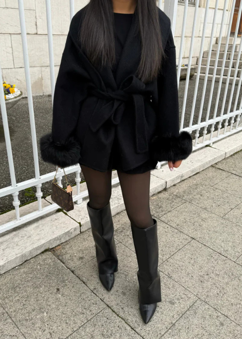 Carolina Belted Jacket black